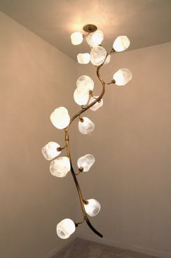  Jeff Zimmerman  Design Miami  Brooklyn artist Jeff Zimmerman hand blows each glass bulb on his illuminated vines.