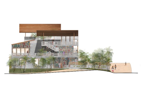 West elevation, Asamoah's Eden, Ghana
