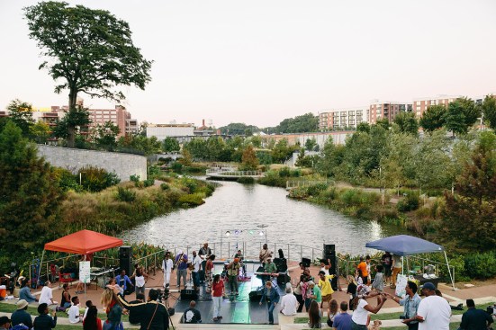 Historic Fourth Ward Park along the BeltLine's Eastside Trail segment