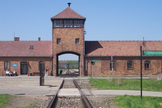More than 1 million
people were murdered by the Nazis at the concentration camp of
Auschwitz-Birkenau in Poland. Its main gate houseâfamiliar from the movie Schindler's
Listâhas become an indelible symbol of the horrors that took place inside.
But is it not just a symbol. Like any other building, it was constructed in
stages, by human hands; in this case, by the hands of the very prisoners it
confined and gassed. The seam in the front wall shows construction stopping and
starting, a powerful reminder of the grueling forced labor that went into
building Auschwitz over a period of years.