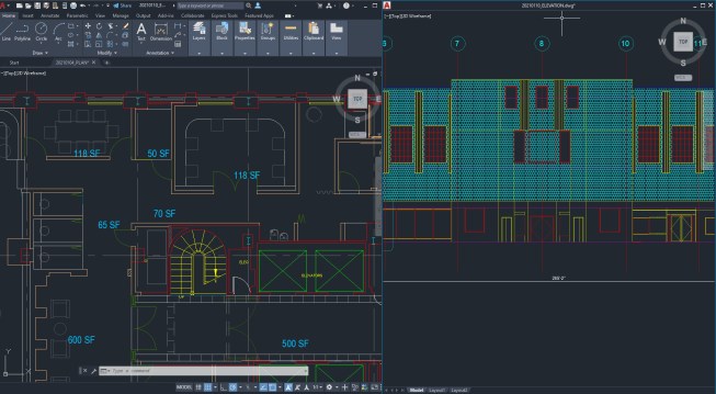 Floating windows in AutoCAD 2022
