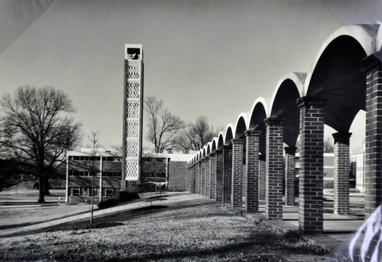 Christian Brothers College arches, belltower, and residence hall, Memphis, Tenn.