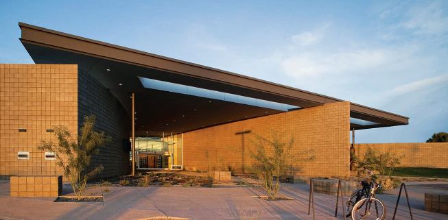 B. Cesar Chavez Library, Tucson, Ariz.


ARCHITECT: Line and Space, Tucson


COMPLETED: January 2007


OF NOTE: Built into site and bermed with excavated earth


