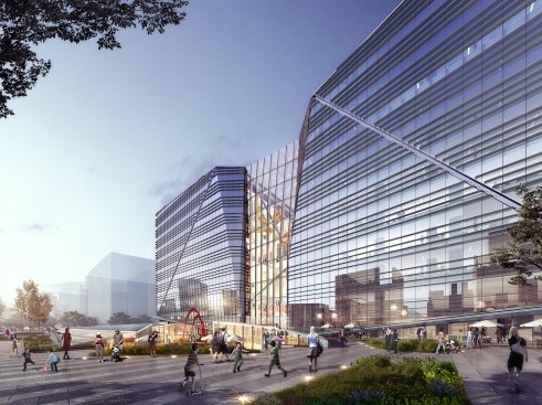 Zhongrui Headquarter Office (plaza view)