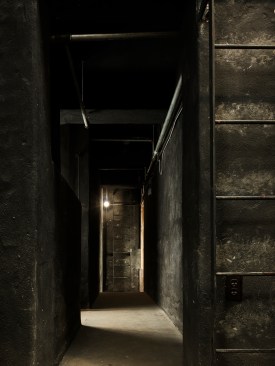 The+postal+service+security+catwalk+showing+the+access+ladders.