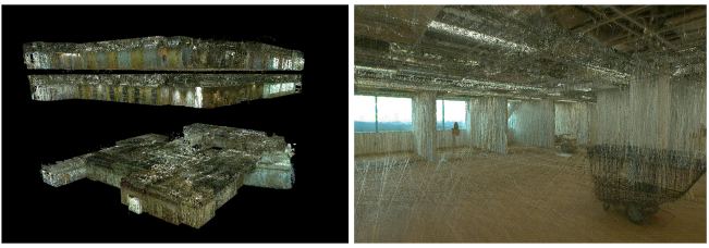 Scanned images using Leica BLK2GO