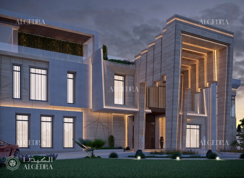 Villa facade design