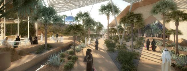 King Salman Park, 3D rendering