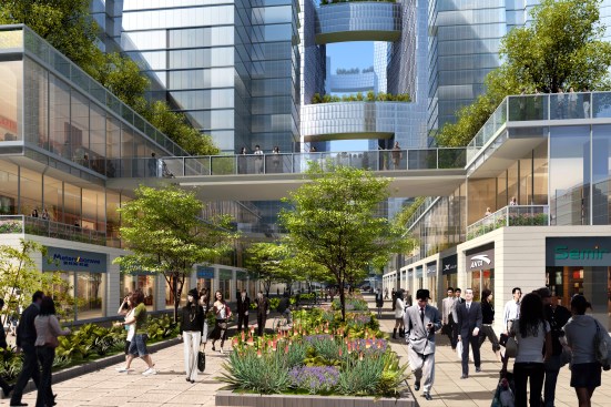 Streetscape rendering.