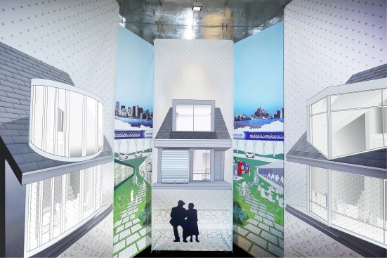 Close-Up View of Installation