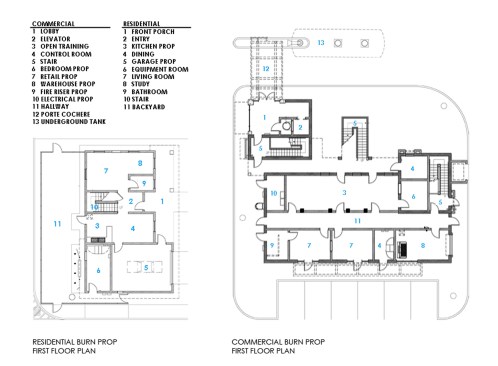 Burn Prop Floor Plans