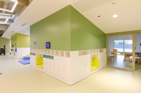 detail of green box for cabinets