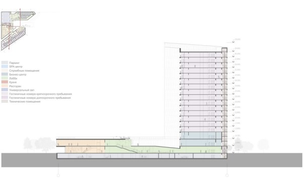 Hotel Sectional Drawing