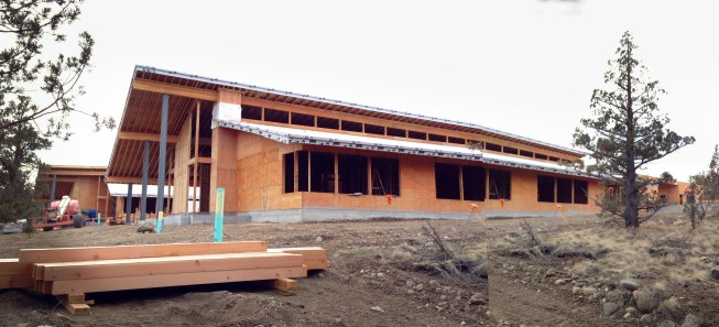 West Elevation Construction Photo