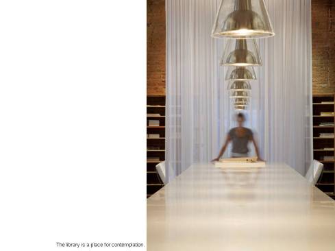 The library is a place for contemplation.