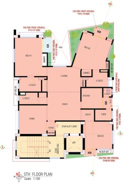 5th-7th Floor Plan