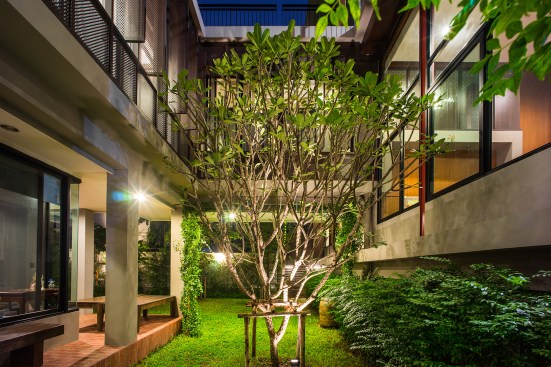 Nature court in the middle of the house