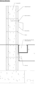 Bath House Wall Section