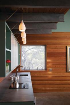 Interior fir detailng adds a warm elegance to the space.