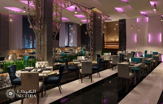 Luxury restaurant interior