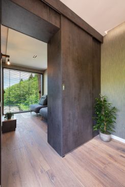 The trucks ready for transport.