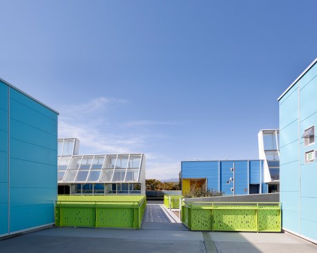 New balcony, plaza and classrooms.