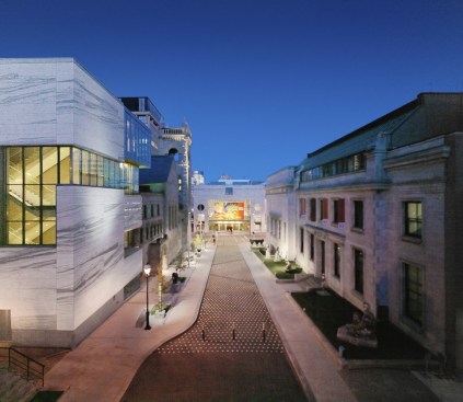 View along pedestrian pathway.