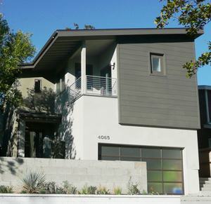 Situated on a 50-foot-wide lot, the Treehouse's design creates a long east-west axis to provide optimal daylighting and tree canopy views for the home's main living areas.