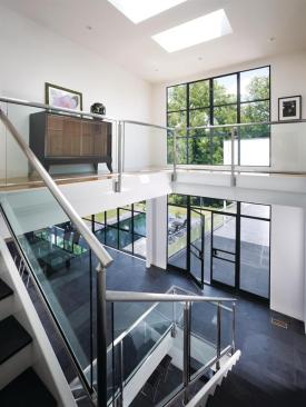 The foyer of the studio, now used as a private art gallery.