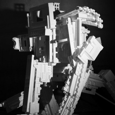 Babel Waste, a structure Terreform ONE built using discarded styrofoam in New York