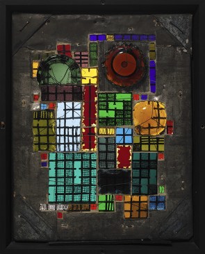 Scherbe ins Gitterbilde by Josef Albers (1921)