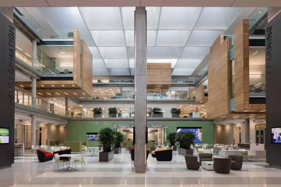 The atrium.