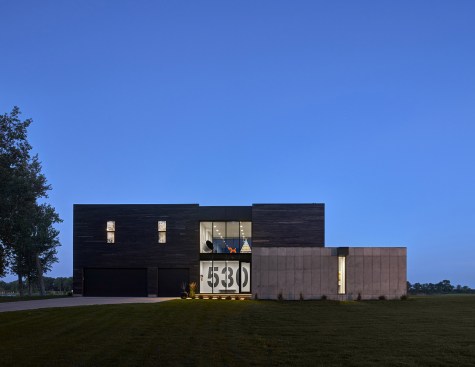 Exterior looking south