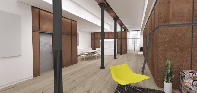 Rendering, S-M-L Loft, New York