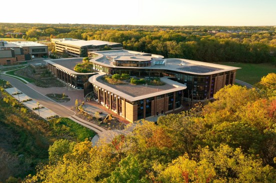 Aerial view of entire facility
