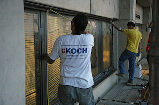 Removal of existing windows during renovation