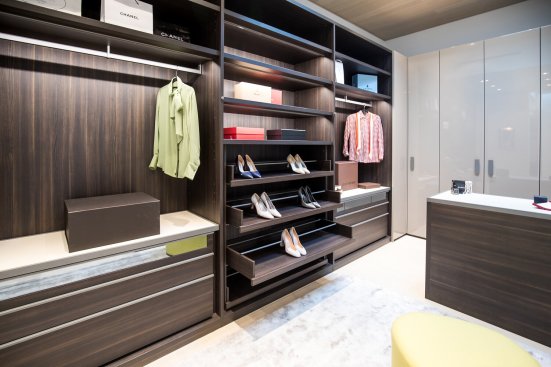 Beverly Hills home luxury closet and dressing room.