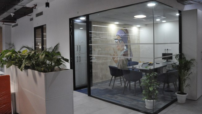 MAIN OFFICE WORKSPACE AS OPEN PLAN CONCEPT
