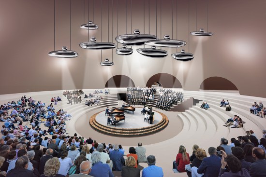 3D render of the Auditorium of the Bunker Museum