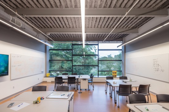 Third-floor classroom.