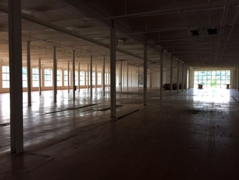 The original mill building was very deep and light didn’t penetrate very far into the interior.