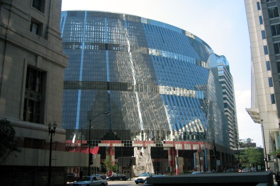 The James R. Thompson Center, Chicago, by Helmut Jahn. 
