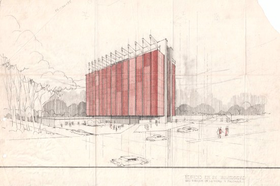 Enrique de la Mora. Elite building, Mexico City, Mexico 1958-59.