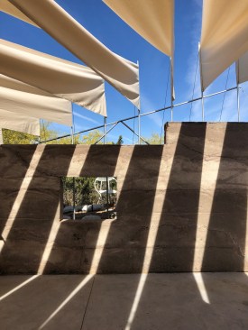 A recent installation at Taliesin West, constructed by students visiting from the Central Academy of Fine Arts in Beijing