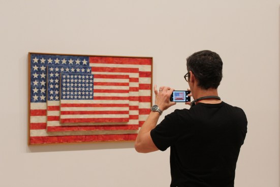 Three Flags, by Jasper Johns, 1958.&nbsp;