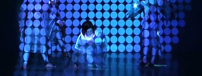 S.A.R.A. (Synesthetic Augmented Reality Application), is an app developed by Benitez_Vogl for use in wearable technology devices synchronized with projectors.