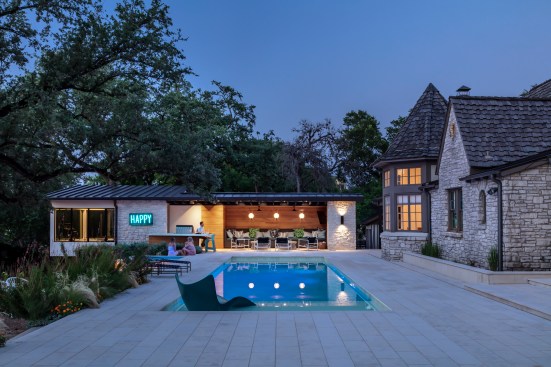 Outdoor Living Space Dusk