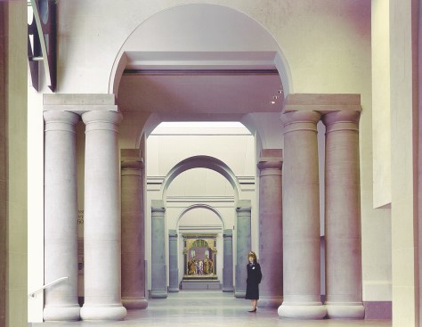 Main Gallery Entrance, Sainsbury Wing, National Gallery.