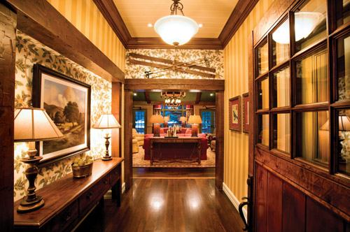 New homes built in the same rustic style ' with stone, larch, cedar and lodgepole pine ' range from 3,800 to 6,300 square feet with prices ranging from $2 million (unfurnished) to $7 million (fully furnished). Allen Kennedy Photography