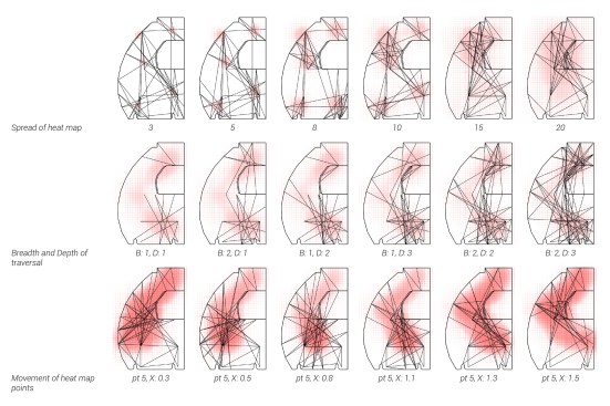 Analysis of some of the thousand of design options generated for the Bionic Partition for Airbus.